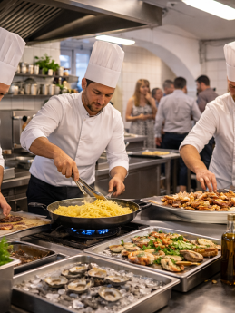 Küchenparty im Schloss